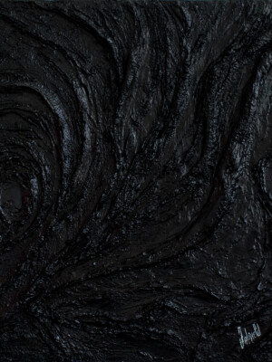 27x22 inches - 65x54 cm monochrome JalinePol, Artiste peintre à Lyon - Frisson