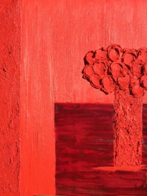 JP6707 - 39x39 inches - 100x100 cm - (Vendu/Sold) monochrome - Message d'amour