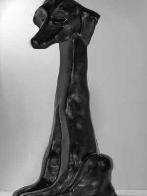 Sculpture HECTOR bronze patiné noir