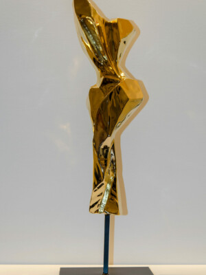 Sculpture PANDORE Bronze chromé