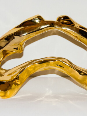 Sculpture TRISTAN et ISEULT Bronze chromé