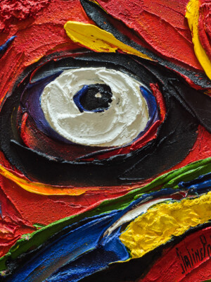 JP6152 - 12x12 inches - 30x30cm peinture art moderne et abstrait