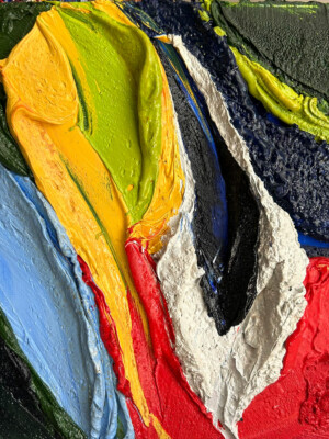 JP6694 - 8x8 inches - 20x20 cm peinture art moderne et abstrait