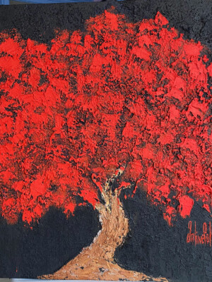 JP6906 - 40x40 inches - 100x100 cm Figuratif - contemporain JalinePol, Artiste peintre à Lyon -