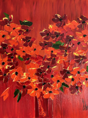 JP7015 - 100x100 cm - 49x40 inches peinture - Figuratif - contemporain JalinePol, Artiste peintre à Lyon