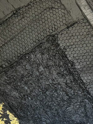 JP6085 - 47x24 inches -120x60 cm peinture monochrome JalinePol, Artiste peintre à Lyon - Le sang des fleurs annonce la passion