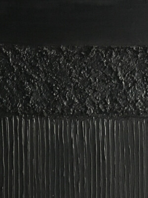 JP6143 - 47x24 inches - 120x60 cm peinture monochrome JalinePol, Artiste peintre à Lyon - Fleur de ces beaux jours