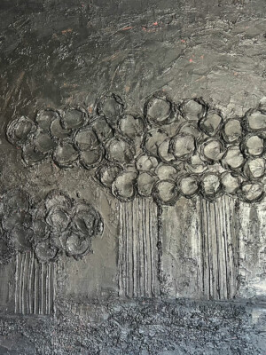 JP6518 - 47x47 inches - 120x120 cm peinture monochrome JalinePol, Artiste peintre à Lyon - Scintillantes au regard