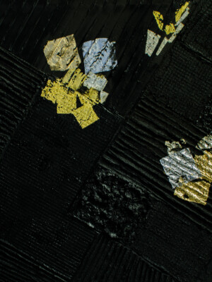 JP6728 - 47x47 inches - 120x120 cm peinture monochrome JalinePol, Artiste peintre à Lyon - Vue du ciel