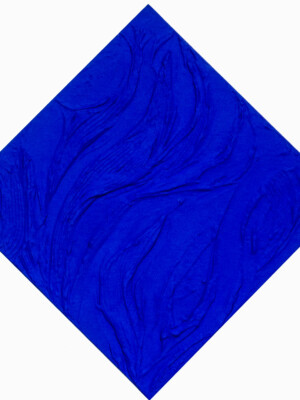 JP6832 - 24x24 inches - 60x60 cm peinture monochrome JalinePol, Artiste peintre à Lyon - Évasion maritime