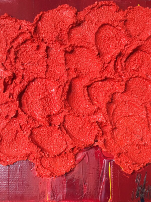 JP6840 - 8x8 inches - 20x20 cm peinture monochrome JalinePol, Artiste peintre à Lyon - Aimantes Hema